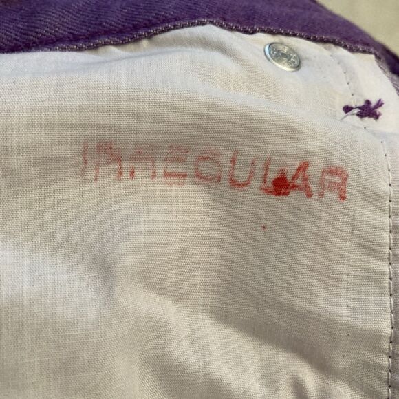 Levi’s Women’s Middy Straight Jeans 34 x 30 Lilac Irregular Label PLEASE READ - Picture 13 of 14